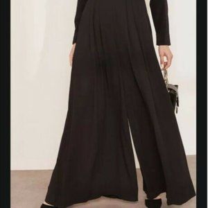 J. Crew Wide-Leg Black Pant Size 4